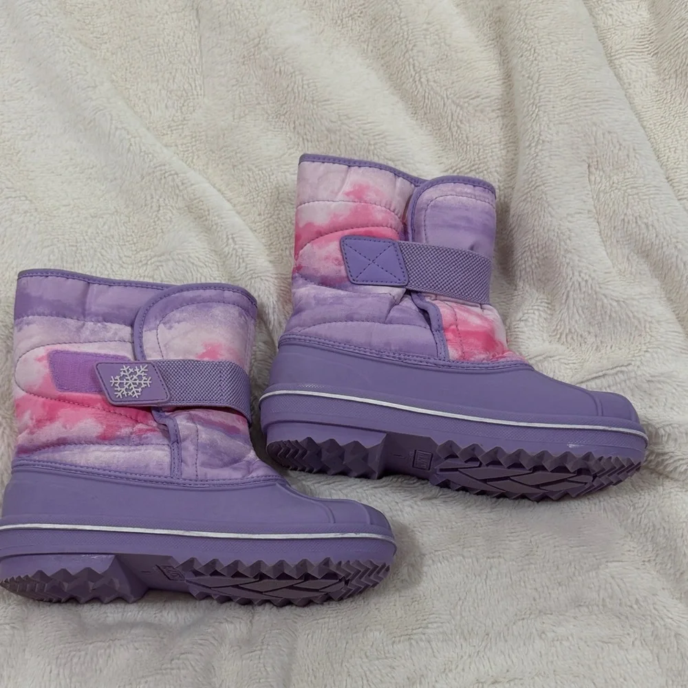 The Children's Place Purple and Pink Kids Snow Boots